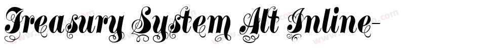 Treasury System Alt Inline字体转换